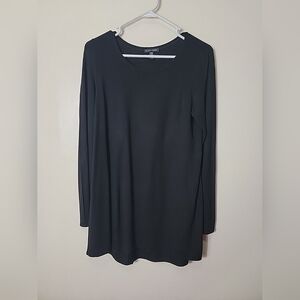 Eileen Fisher Women's Black Long Sleeve Pullover Top, S
